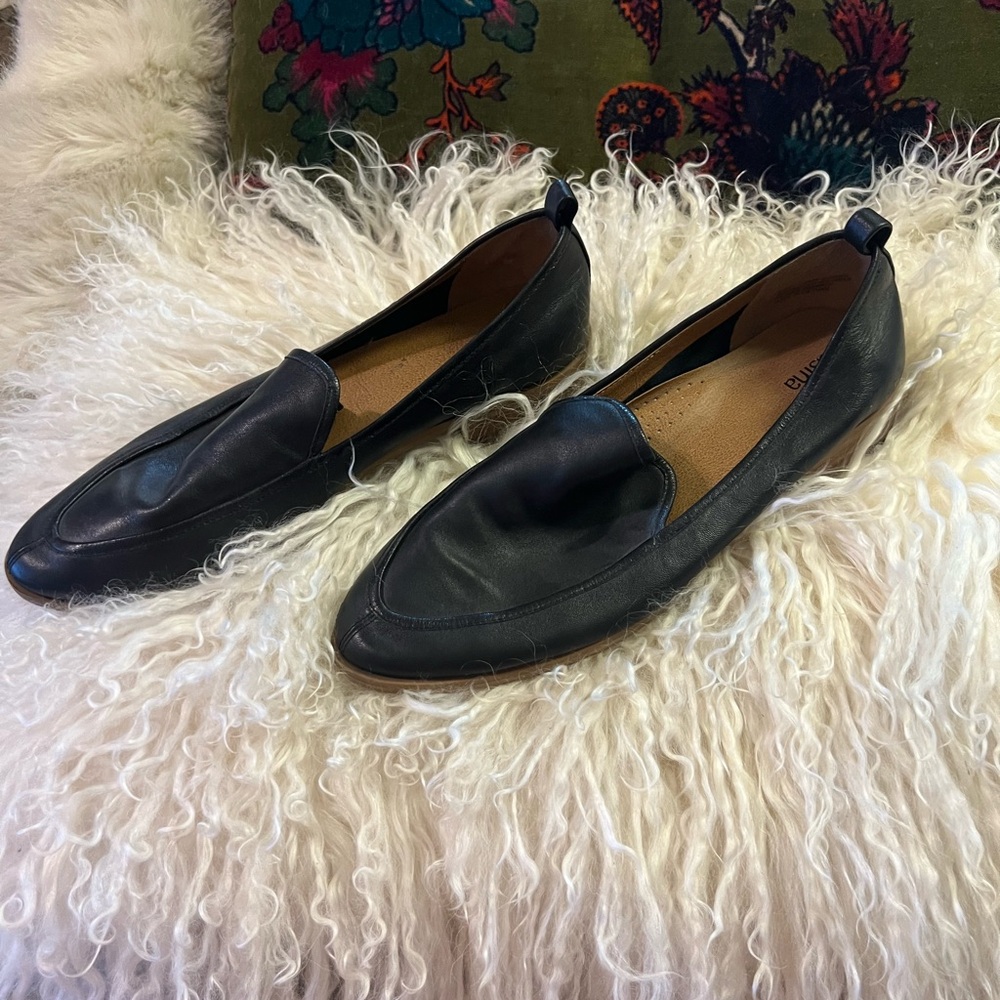 Black Leather Loafers